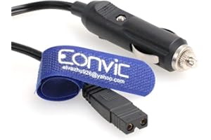 Eonvic 12V DC Cigarette Lighter Extension Cable,Mini Fridge Power Cord Car Auto Cooler Replacement Lead Cable for Car Cooler Box Mini Fridge Mobicool SAST KEMIN(1.5M)