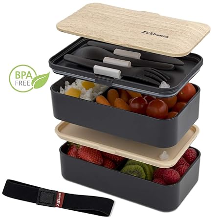 Lunch Box ZEEBENTO - Fiambrera Japonesa con 2 Compartimentos ...