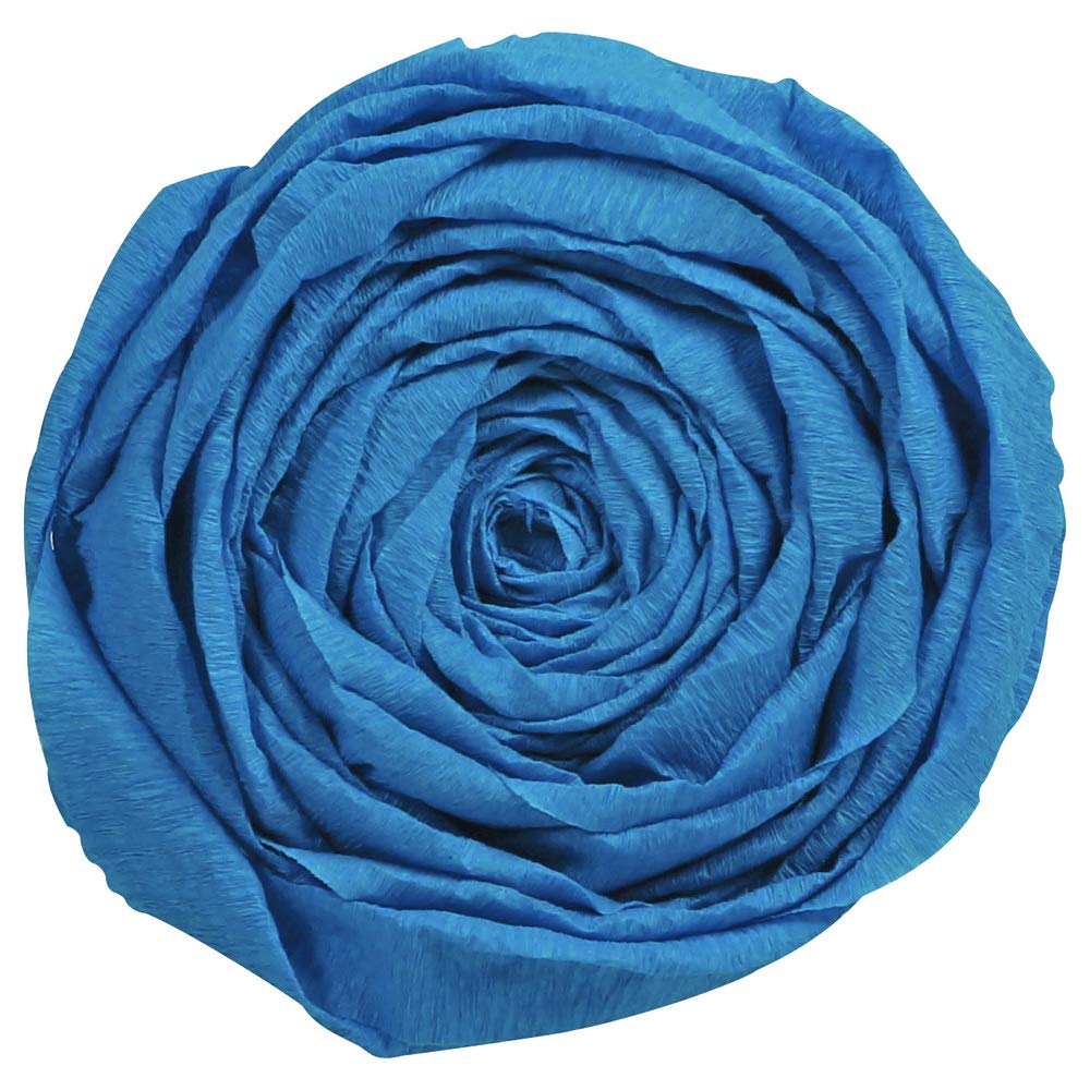 Clairefontaine 901057C - Pack of 10 Sheets of Crepe Paper - Petrol Blue - Format 2x0.50m - Crepe 40% - Creative leisure for Adults and Children Arts Crafts