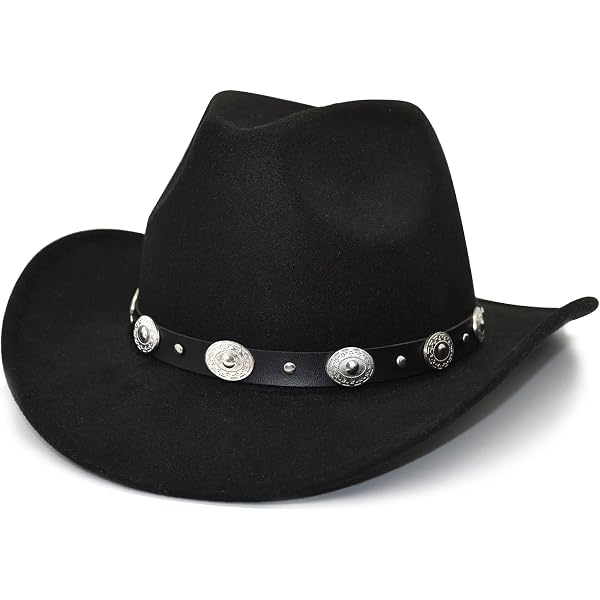 Charlie 1 Horse Traveler Black 3 3/4in Brim Concho Band  display picture 3