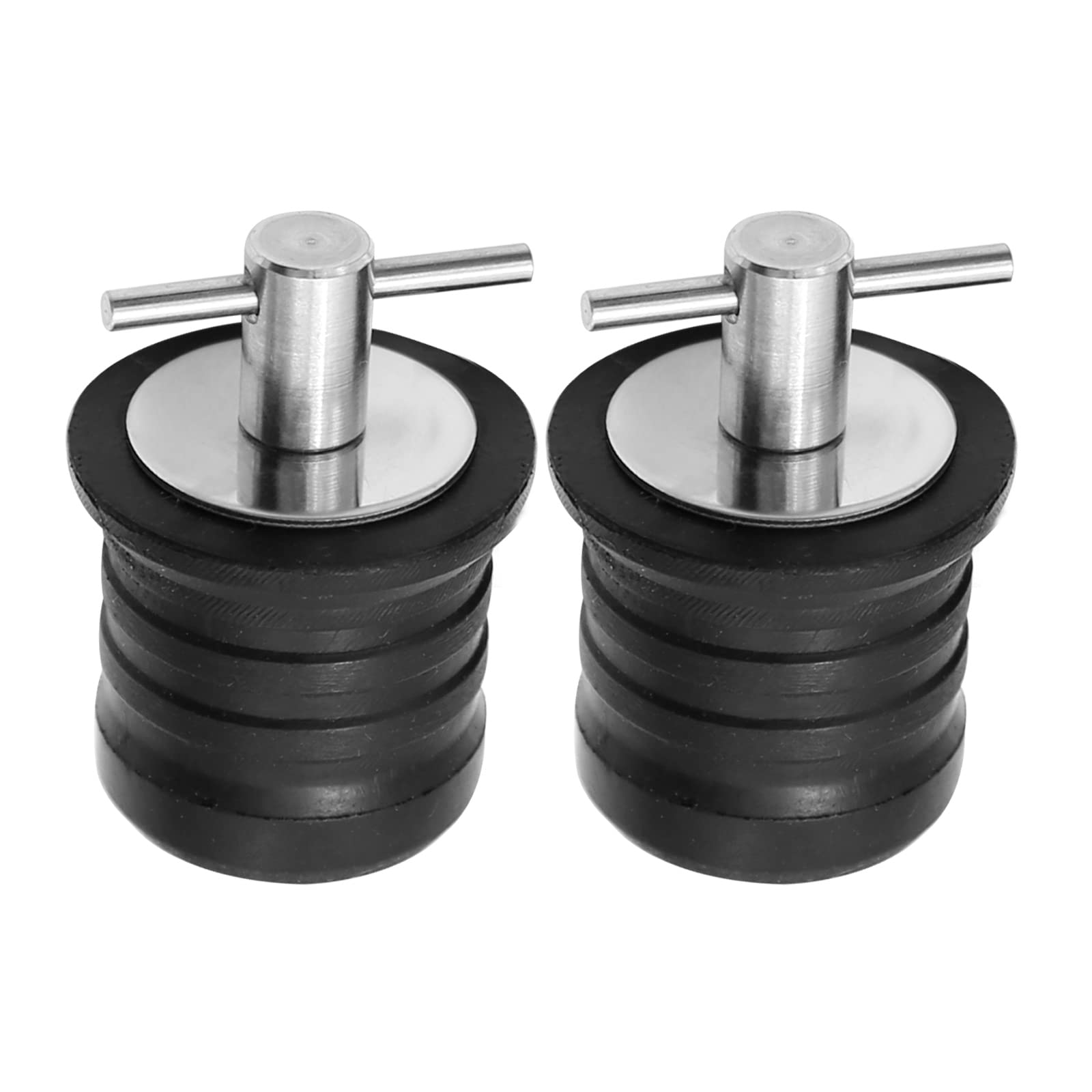 Photo 1 of Anxingo 2 Pcs 1-1/4 Inch T-Handle Drain Plug, Twist and Seal Design, Rubber Plug for Boats/Yachts/Kayaks Drain Plug