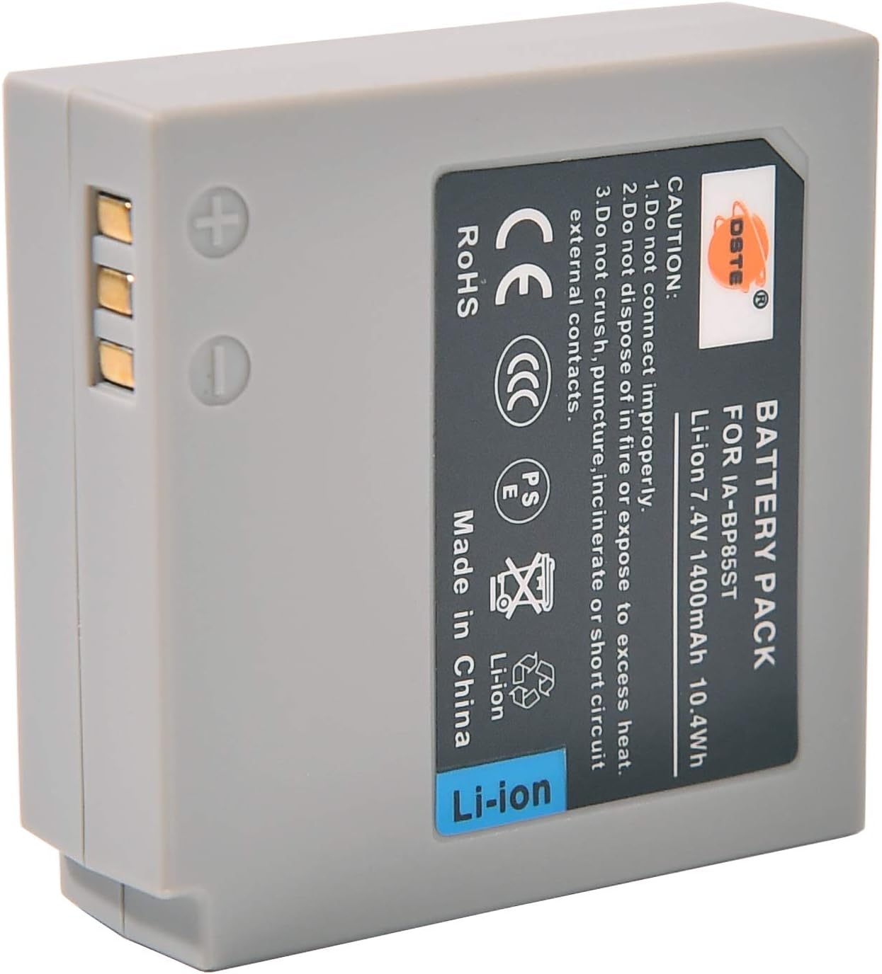 DSTE 2pcs IA-BP85ST Li-ion Battery + Charger DC50U Compatible for Samsung BP85ST, IA-BP85NF, HMX-H105, HMX-H106, SC-HMX10 - Image 5