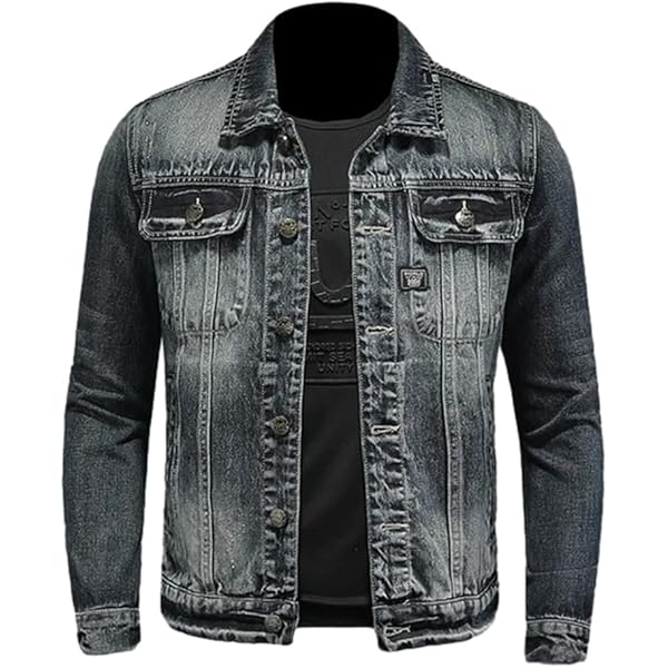Amazon.com: Men Denim Jacket Streetwear Biker Coats Slim Fit Amazon.com: Men Denim Jacket Streetwear Biker Coats Slim Fit