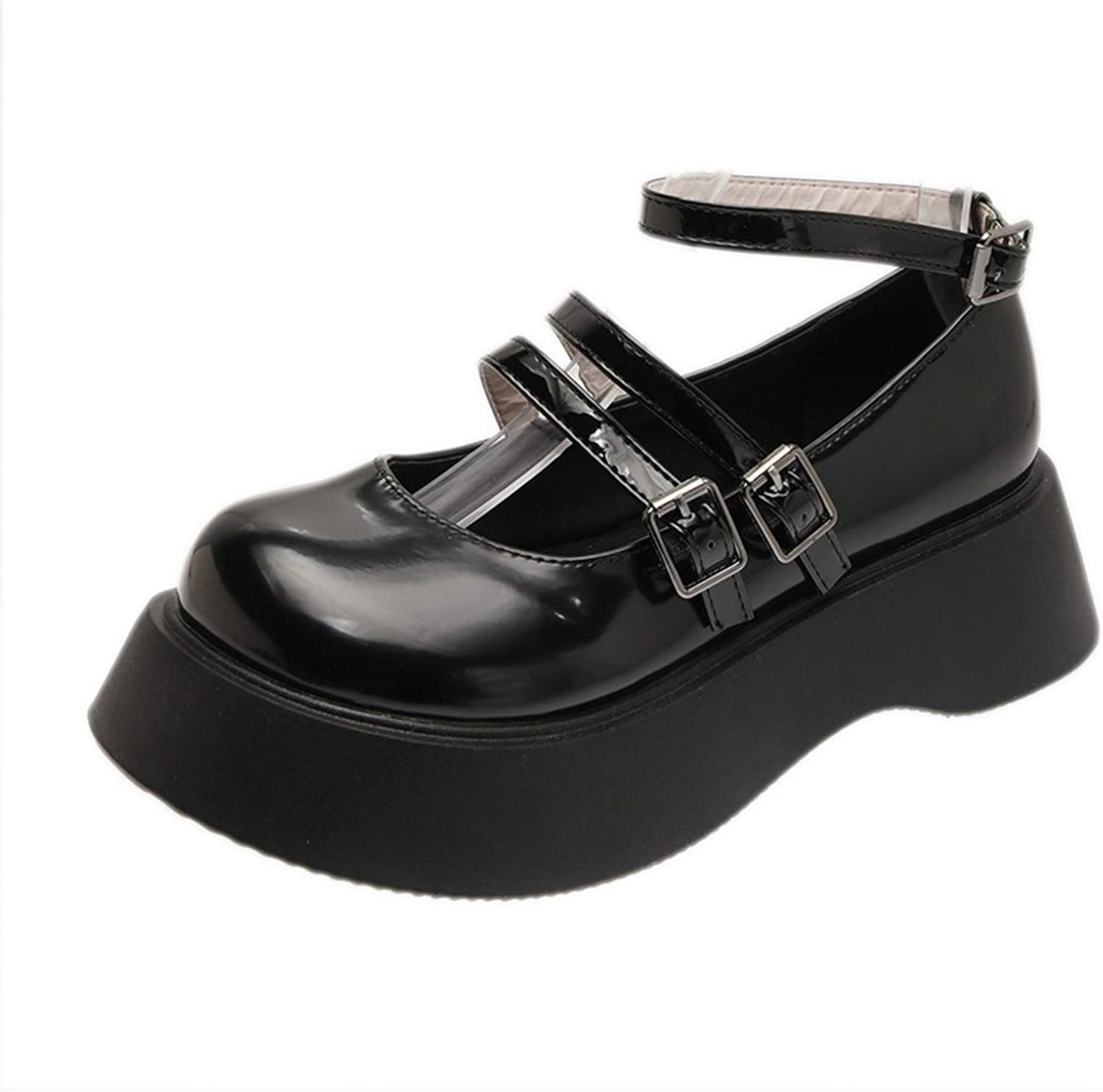 Wedge Shoes for Women Mary Jane Preppy Chic Platform AntiSlip Singles