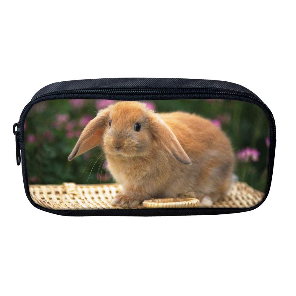 Showudesigns Cute Rabbit Pencil Case Student Stationery Pouch Bag Office Storage Organizer Coin Pouch Girls Cosmetic Bag