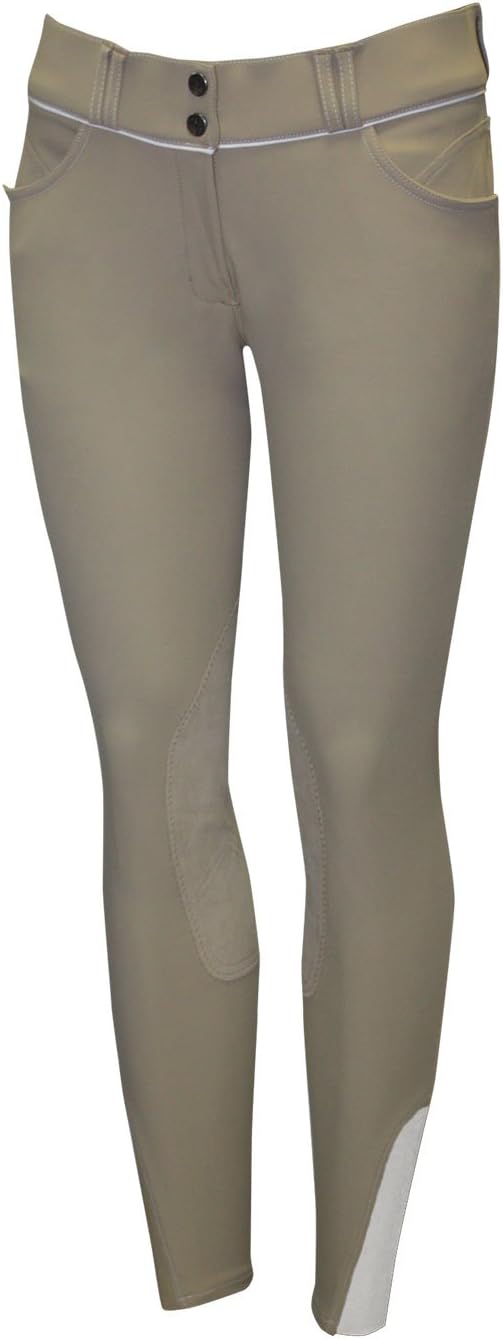 ELATION Girls Riding Pants for Kids Platinum Brooklyn – Horse Show Breeches Girls