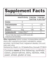 Culturelle - Suplemento dietético dietético dietético para niños, dietético masticable, ayuda a los...