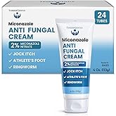 TenderGentle Miconazole Antifungal Cream for Skin - 4 oz Tube, Case of 24 - Miconazole Nitrate for Jock Itch, Athlete's Foot, Itching, and Ringworm