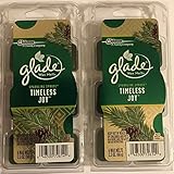 Glade Wax Melts Air Freshener - Holiday Collection 2016 - Sparkling Spruce - Timeless Joy - Net Wt. 2.3 OZ (66 g) Per Package - Pack of 2