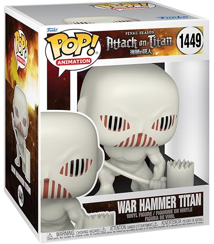 Funko Pop! Boneco de vinil Titã Super Jaw Attack on Titan, 15 cm