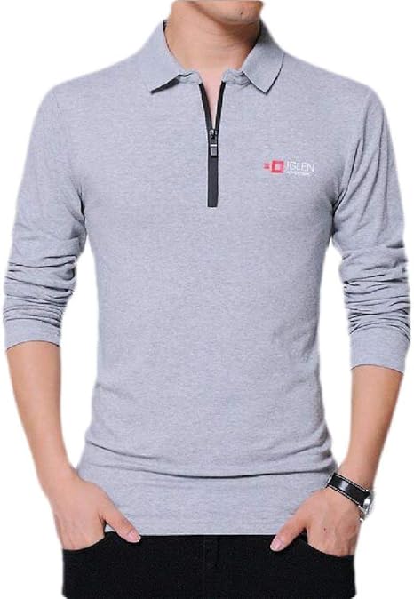 UUGYE Men's Big and Tall Slim Fit Casual Long Sleeve Golf Polo Shirt: Buy Online at Best Price 
