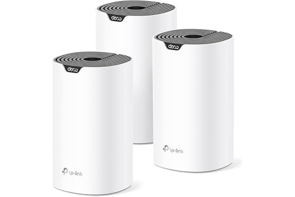 TP-Link Deco Mesh AC1900 WiFi System (Deco S4) – Up to 5,500 Sq.ft. Coverage, Replaces WiFi Router and Extender, Gigabit Ports, Works with Alexa, 3-pack