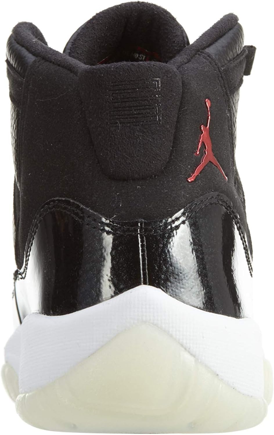 jordan 11 red and black grade school