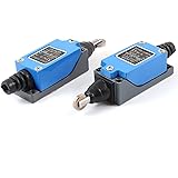 2 Pcs 6A/380VAC 10A/250VAC Roller Plunger Mini Limit Switch 2NO 2NC