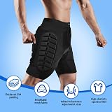 TOMSHOO Snowboard Protection Shorts Padded Protective Ski Black M view 6