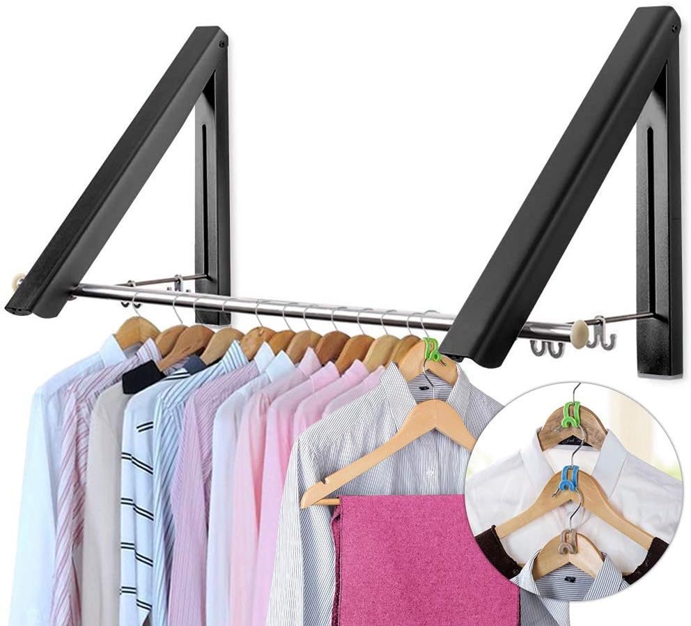 WitBicg Türgarderobe Klappbar 2er Set - Platzsparende Kleiderhaken Für Türen