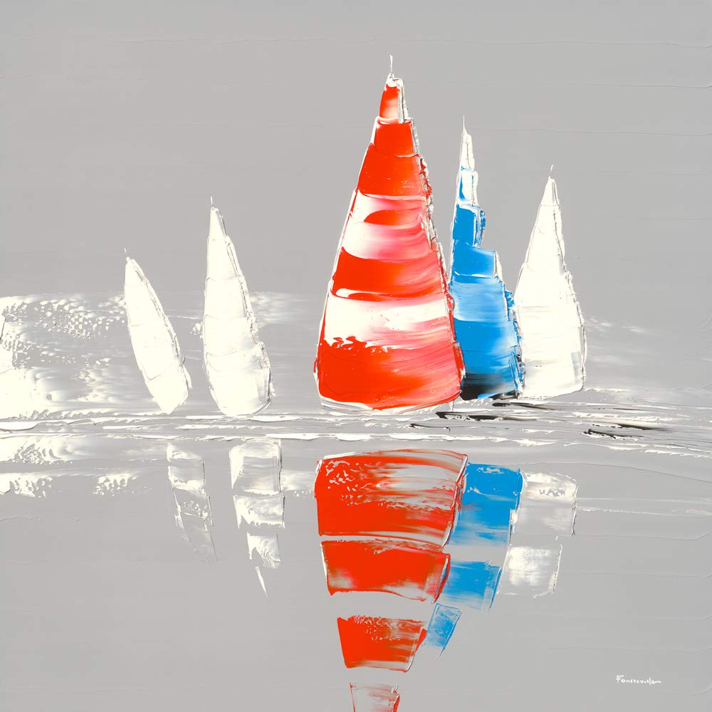 International Graphics - Finished Picture - Guy, Fontdeville - ''Dans le vent I''- 30 x 30 cm - Direct printing on acrylic glass