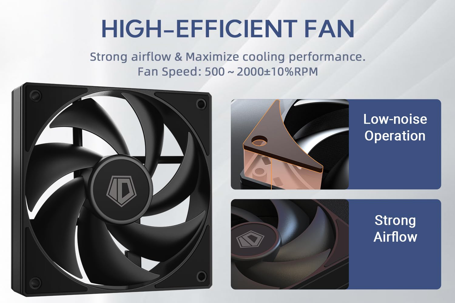 Mua ID-COOLING AF-125-K TRIO 120mm Case Fans 3 Pack FDB PC Fans Daisy ...