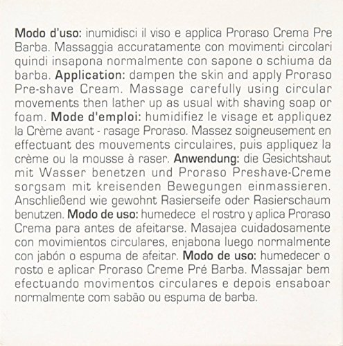 Proraso Pre-Shave Cream, Sensitive Skin, 3.6 oz