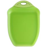 Dexas Chop & Scoop Cutting Board, 9.5 by 13 inches, Solid Green, 322-J383