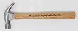 a thousand words Engraved Hammer Dad Gift - "Build My Life" "Father You Nailed view 3