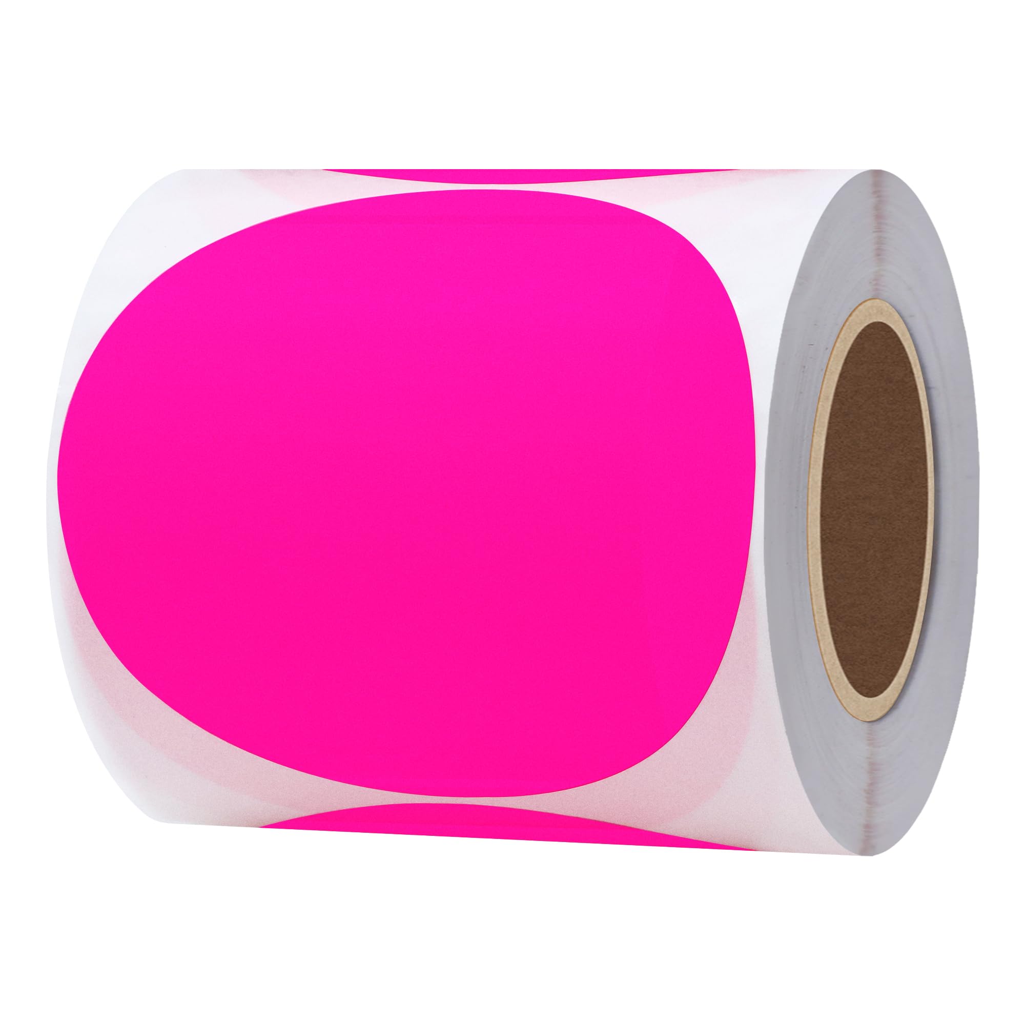 Hylabelest Fluorescent Pink Round Stickers 3 Inch Color Coding Dots Labels Total 200 Per Roll (Fluorescent Pink, 3")