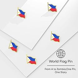 Philippines Flag Lapel Pin - Enamel Metal National