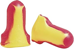 Howard Leight LL-1 Laser LiteUncorded Foam Earplugs Box, 200 Pair (Pink/Yellow)