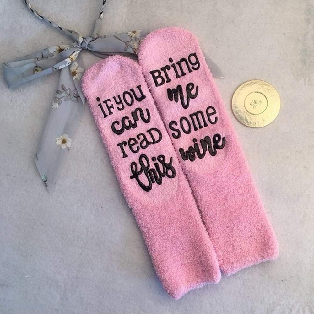 Funny Accessory For Her Pink Present For Wife Women Wine Socks With Cupcake Gift Packaging Gifts With If You Can Read This Socks Bring Me Some Wine Phrase Wine Accessories Kitchen Funny Accessory For Her Pink Present For Wife Women Wine Socks With Cupcake Gift Packaging Gifts With If You Can Read This Socks Bring Me Some Wine Phrase Wine Accessories Kitchen