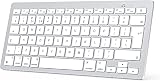 OMOTON Bluetooth Keyboard for Mac UK Layout Silver view 1