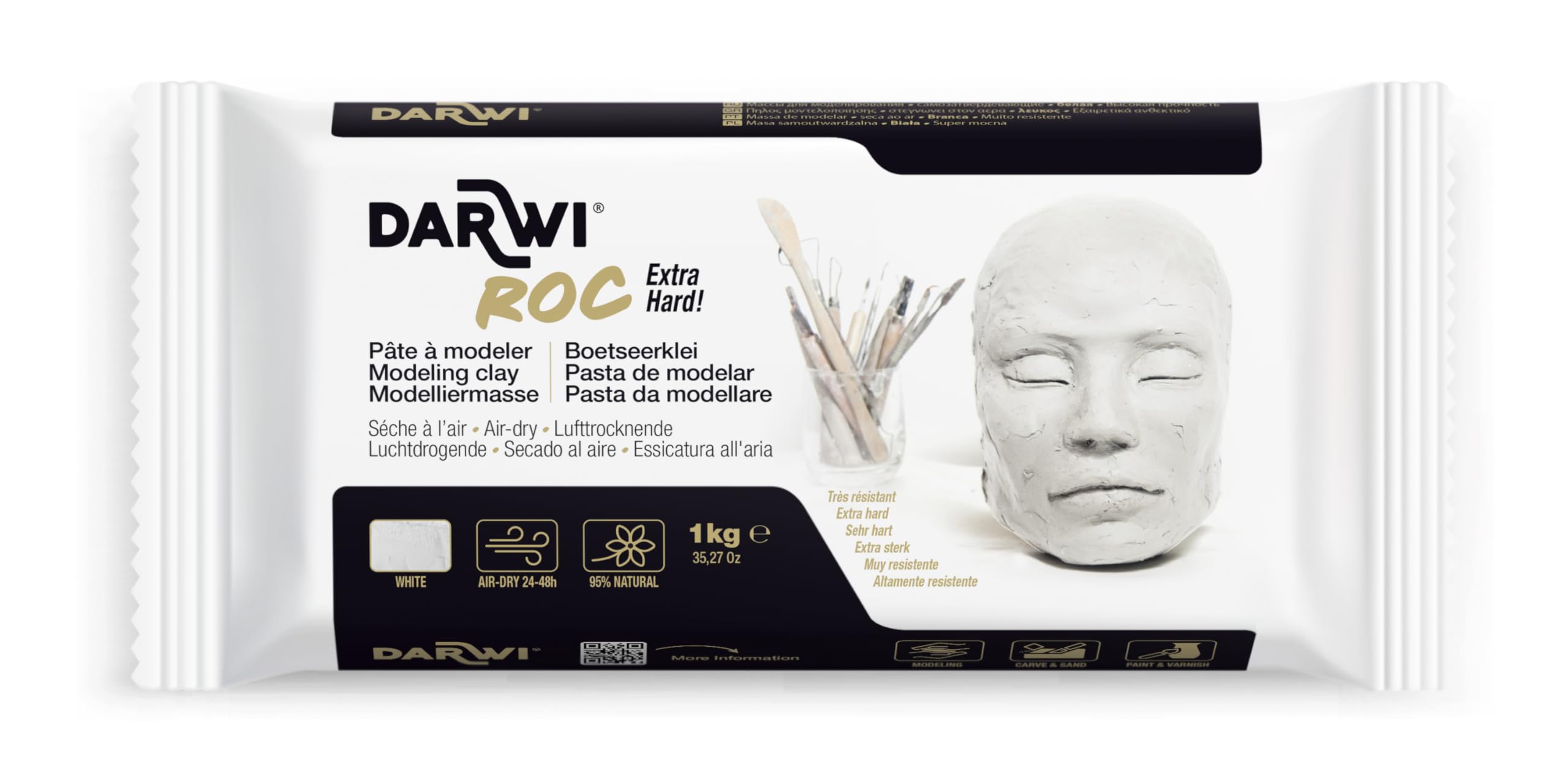 Darwi 1 Kg Clay, Roc White