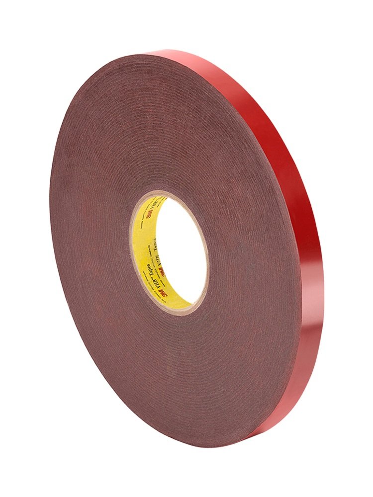 TapeCase 4611 0.71" x 36yd Grey 3M Firm VHB Foam Tape, -31 to 300 degrees F, 0.045" Thickness, 36 yd Length, 0.71" Width