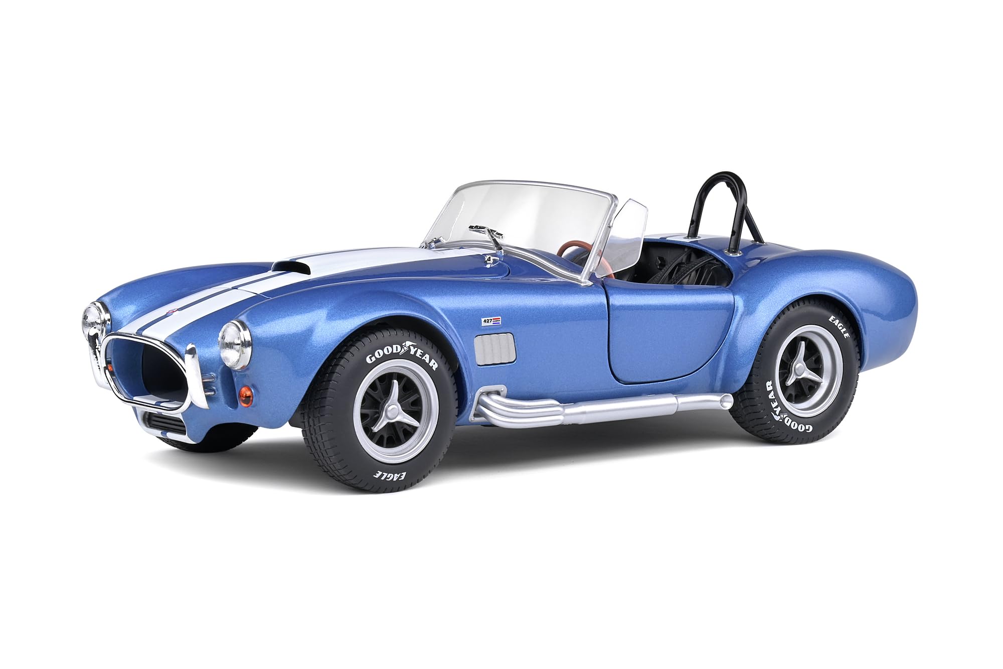 Solido S1850017 1965 427 Cobra Mk II Model Toy, Metallic Blue, 1:18 Scale