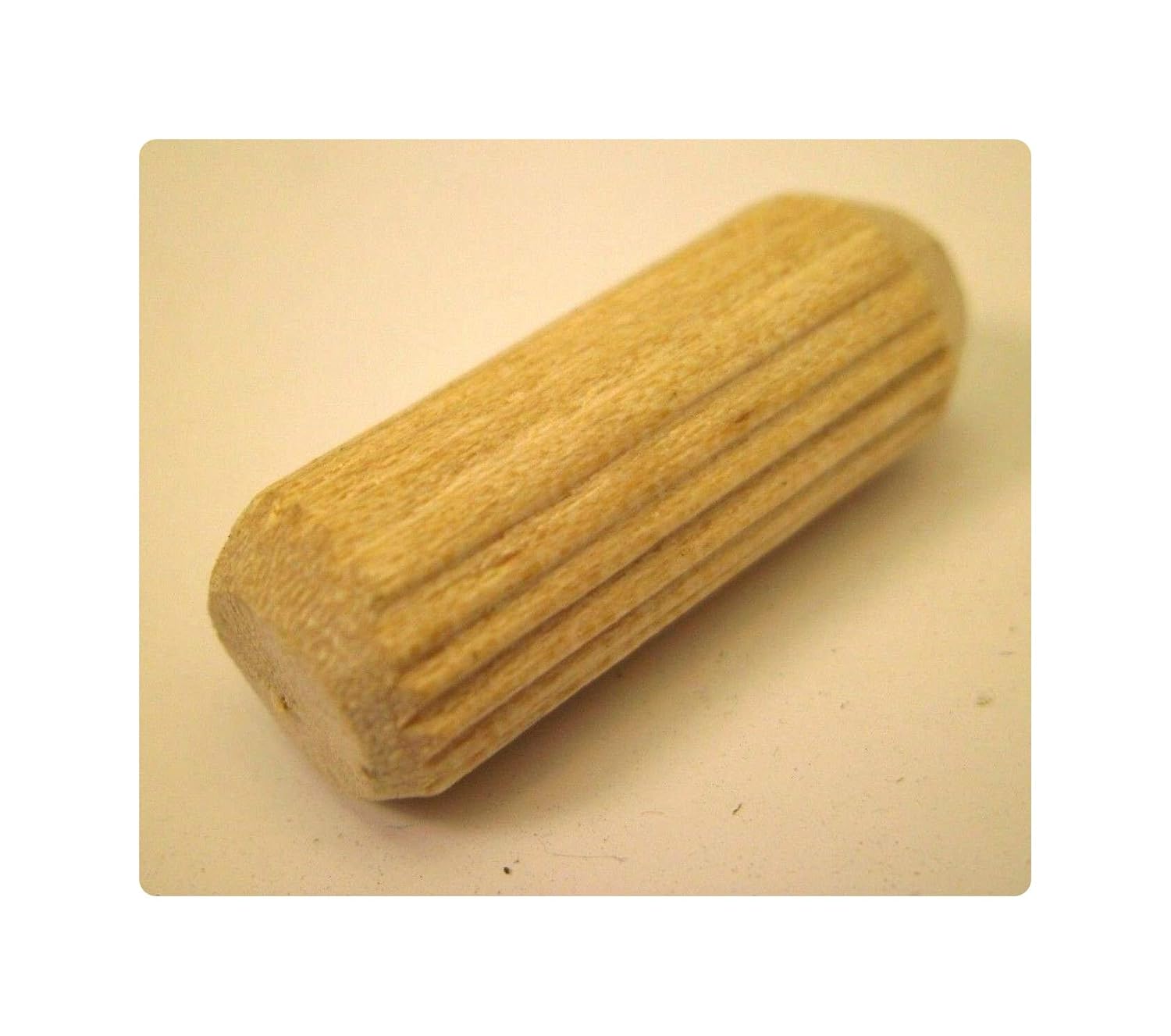 Pack of 250 Wooden Wood Dowel Pins Grooved Fluted 3/8" x 1"