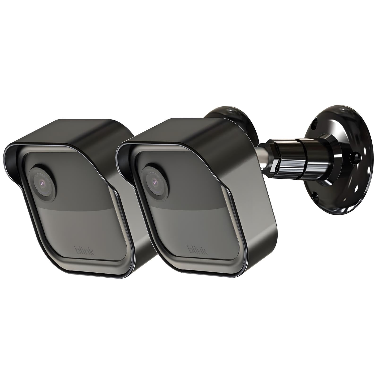 All-New Blink Outdoor Camera Housing and Mounting Bracket, Weatherproof Protective Cover and 360 Degree Adjustable Mount for Blink Outdoor Indoor Home Security Camera System (Black, 2 Pack)