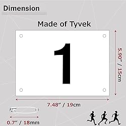 Azarxis Race Competitor Numbers Running Bibs with