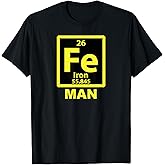 Iron (Fe) Man T-Shirt Funny Periodic Element Shirt T-Shirt