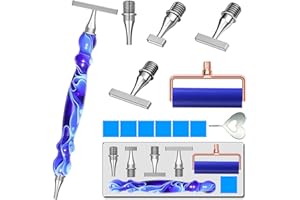 LEIYULY 13PCS Diamond Art Pen, with 1,3,6,9 Stainless Steel Nibs, Ergonomic Diamond Art Pen, 5D Diamond Painting Pens Tools, for Both Beginners and Experienced Diamond Artists