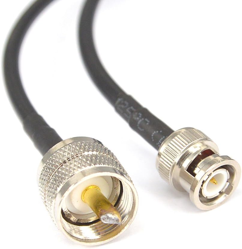YILIANDUO Low Loss Extension Antenna Cable BNC Male to UHF Male PL259 50 Ohm RG58 2M/ 78.74 inch for CB Antenna Radio Walkie Talkie Two-Way Radio Mobile Amateur Radio - Image 3