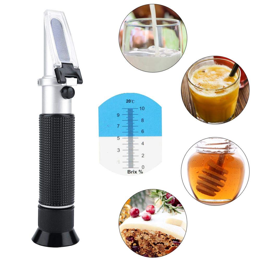 TOPINCN Portable Refractometer Hand Held Professional 0~10% Brix Refractometer Specific Food Jam Beer Milk Fruit Sugar Meter Tester - Image 5