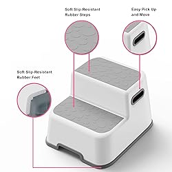 UNCLE WU 2-Step Stool for Kids & Adults