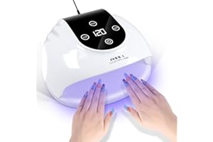 NXJ INFILILA 268W Gel Nail UV Light, Faster UV Light for Gel Nails, Professional Flash Cure Nail Dryer with 66Pcs Lamp Beads for Hands & Feet, Professional Quick Dry for Salon & Home