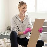 FRAMAR Pink Nitrile Gloves Medium Powder Free 100 Pack Durable view 4