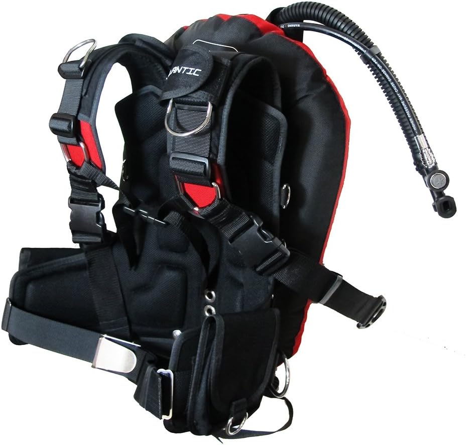 Palantic Xtreme Donut Wing Double Tank SS Backplate and Harness Deluxe Set plus Tank holder, 40-Pound
