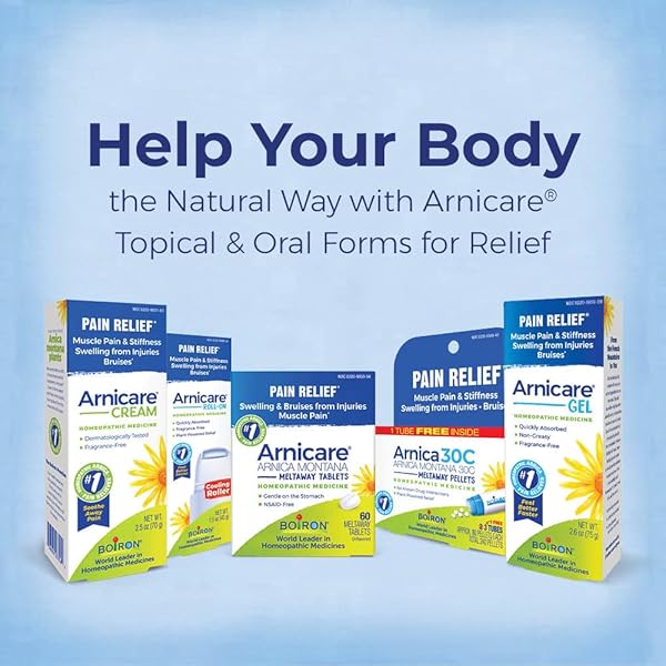 BOIRON ARNICARE CREAM FOR JOINT PAIN, MUSCLE PAIN, SWELLING, SORENESS, STIFFNESS, AND BRUISES – FAST ABSORBING AND FRAGRANCE-FREE – 2.5 OZ