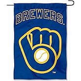 Milwaukee Brewers Retro Throwback Glove Double Sided Garden Flag