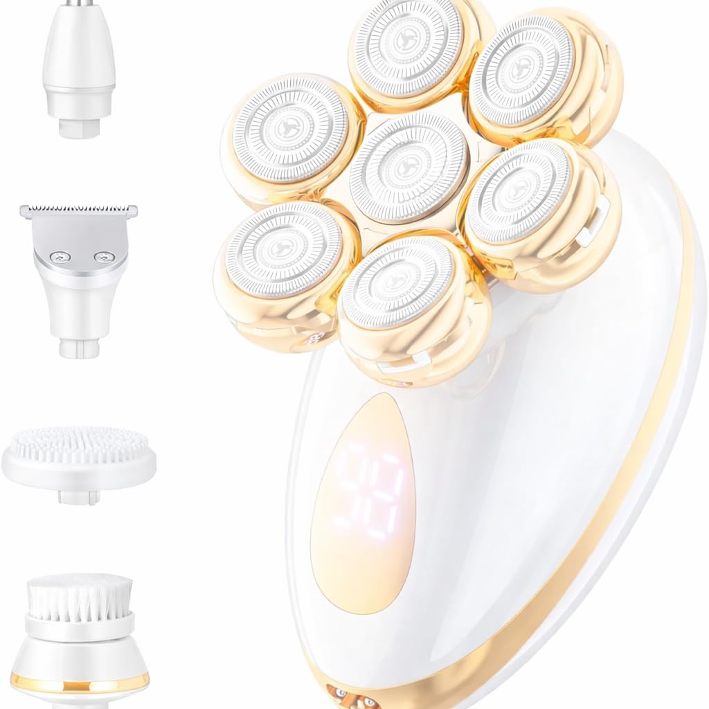 Photo 1 of ***DAMAGED -SELLING AS REPLACMENT PARTS ONLY*** Electric Razors for Women, Rotary Shaver for Legs, Bikini, and Underarms Hair Removal, Wet & Dry Waterproof Grooming Kit, Cordless Lady Trimmer
