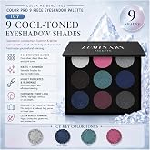 Color Me Beautiful Color Pro 9 Piece Eyeshadow Palette, Icy | 9 matte &amp; shimmer shades; highly pigmented, blendable color; compact, travel-friendly case