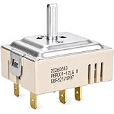 EBF62174907 Infinite Switch Compatible with LG Range Element Control | Replaces EBF62174902, EBF62174904, PER001-12LG D and PER001-12S D for select LG Infinite Switch and electric range