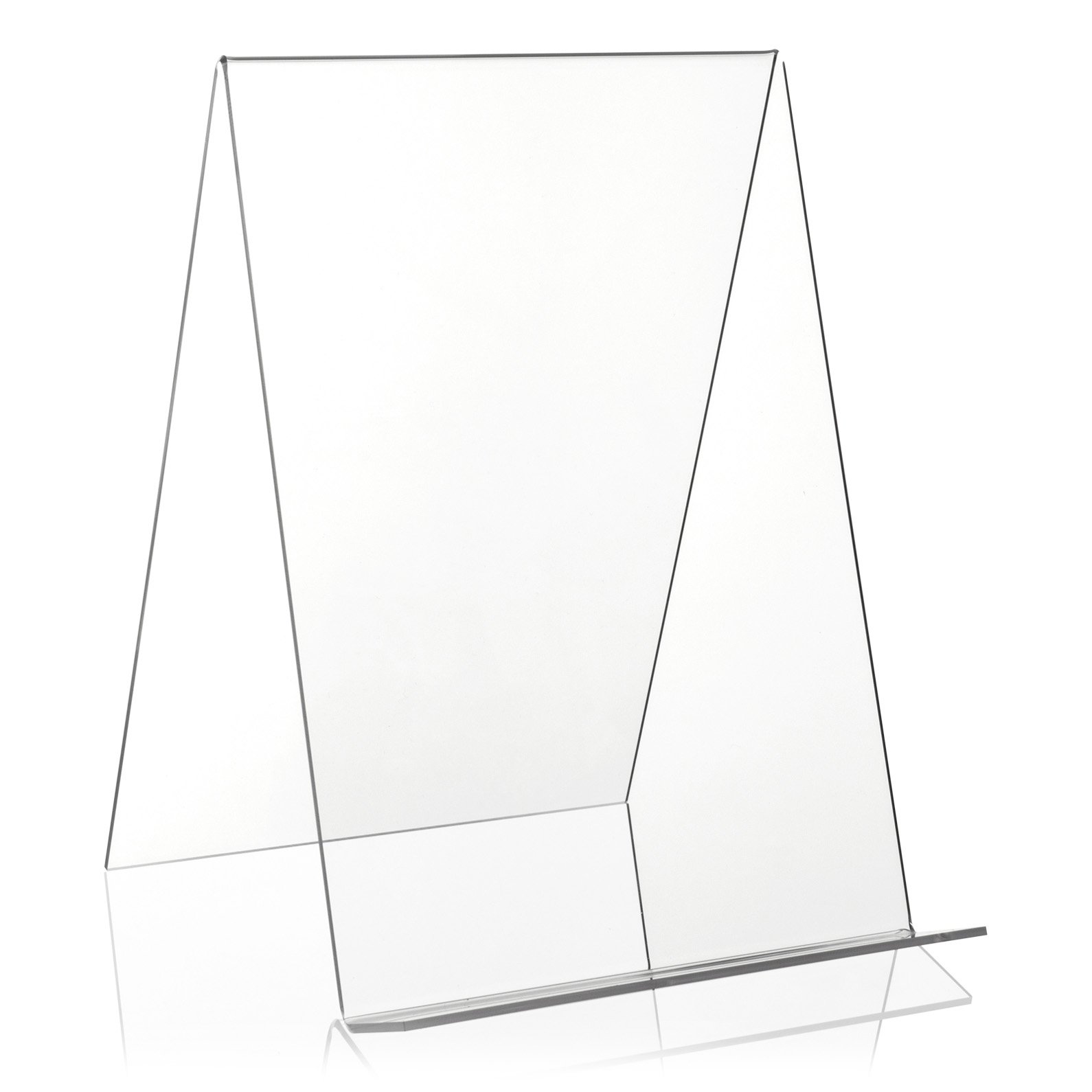 Plexiglas® Book Stand/Display as Goods Carrier and Angled Stand in DIN A4 Format